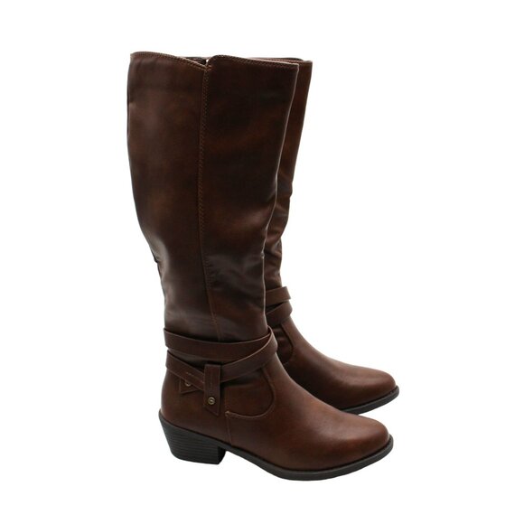 Easy Street Womens Brown Boots - Picture 2 of 7